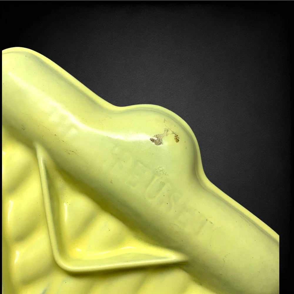 Vintage Le Creuset Raymond Loewy Tostador Grill Elysée Yellow MCM France 1960s